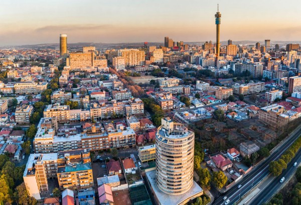 A corner of Johannesburg city